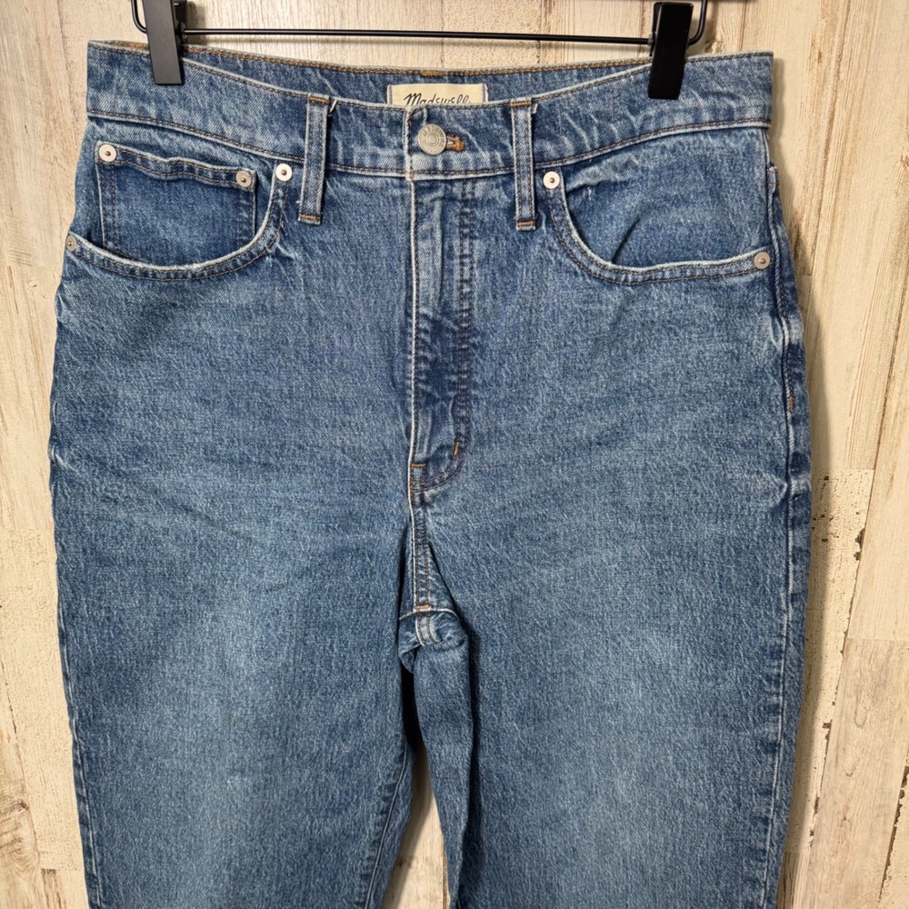Madewell Balloon Jeans Womens 29 High Rise Denim Stretch Blue - Picture 2 of 6